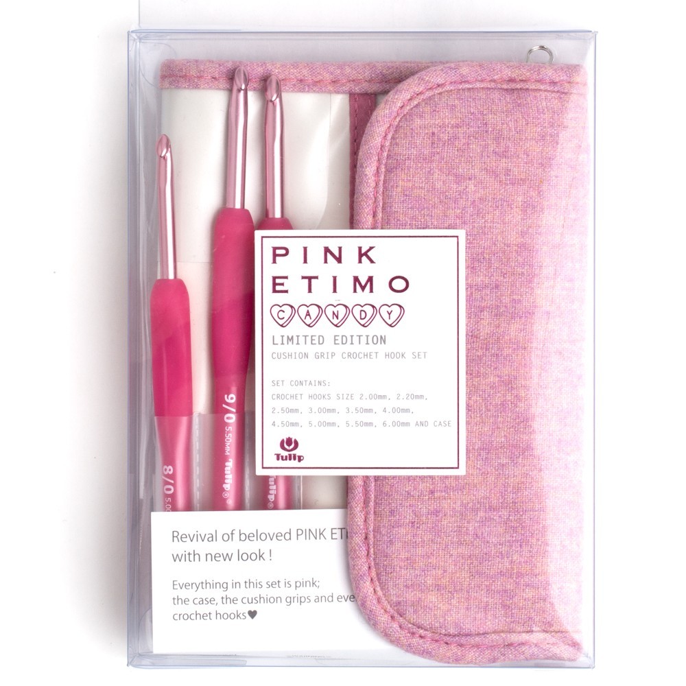 Tulip Pink Etimo Candy Crochet Hook Set - Sizes 2 to 10